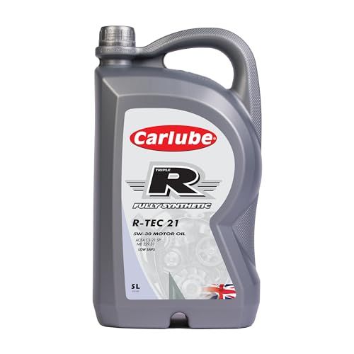 Carlube Triple R, R-TEC 21, 5W-30 ACEA C3-21, Low SAPS Fully Synthetic Engine Oil 5L