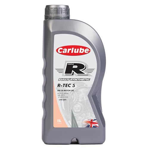 Carlube Triple R, R-TEC 5, 0W-20 ACEA C5, API SN Fully Synthetic Engine Oil 1L